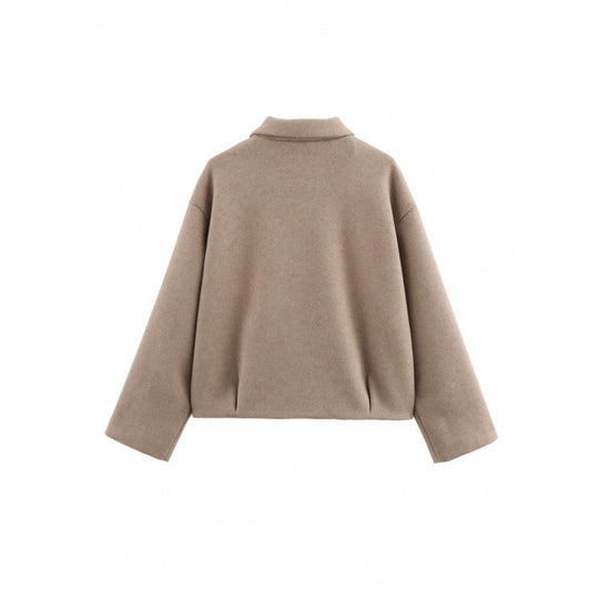 Damen elegante Fleece-Jacke mit Reißverschluss R&B