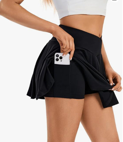 Damen Sportrock mit eingearbeiteten Shorts und praktischen Taschen R&B