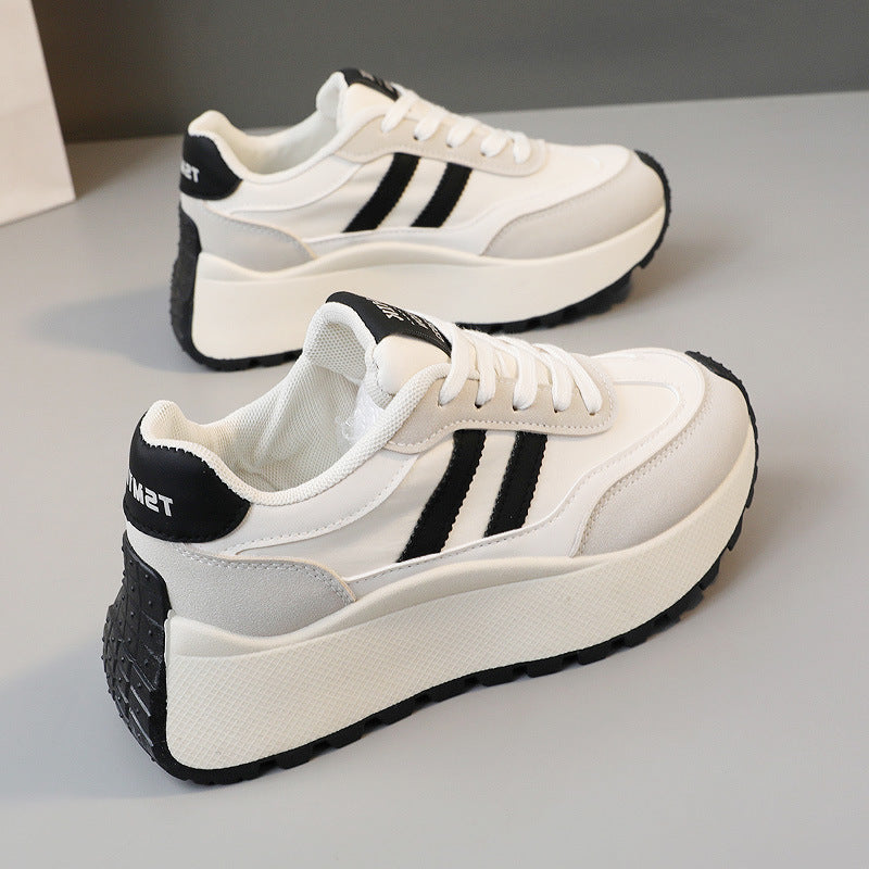 Damen Modische Plateau Sneakers mit trendiger Silhouette und dämpfender Laufsohle R&B