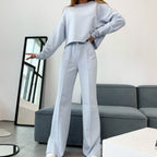 Damen lässiges Crop-Top und weite Sporthose R&B