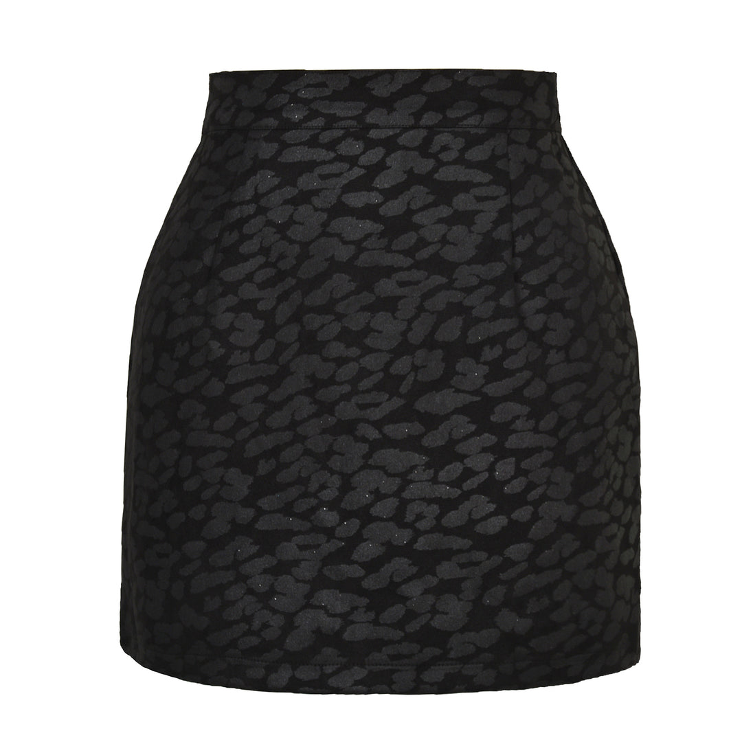 Damen modischer Minirrock mit elegantem Animal-Print und hochwertiger Verarbeitung R&B