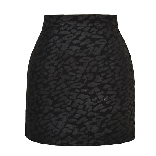 Damen modischer Minirrock mit elegantem Animal-Print und hochwertiger Verarbeitung R&B