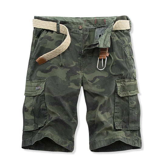 Herren Cargo-Shorts mit mehreren praktischen Taschen und verstellbarem Kordelzug R&B