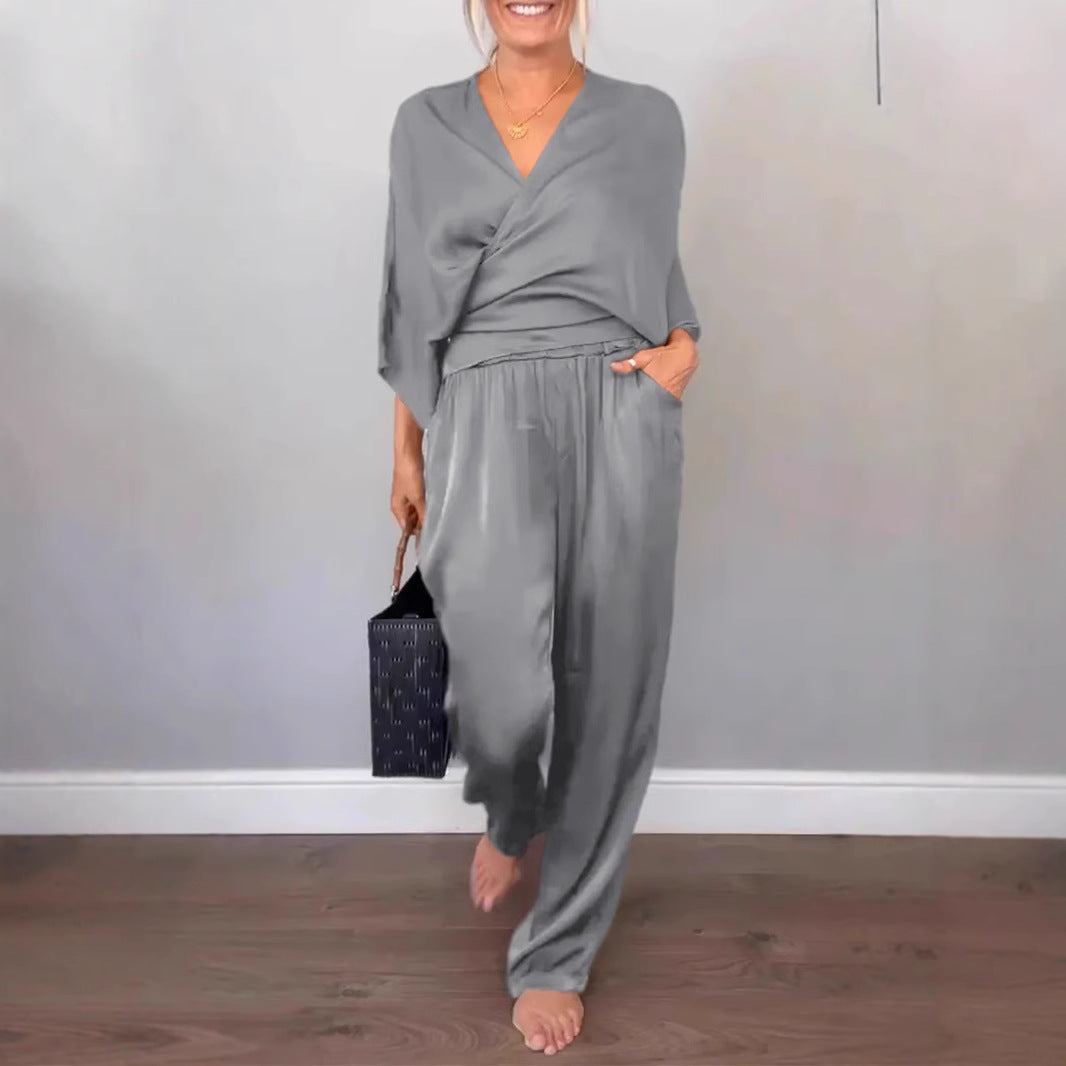 Damen elegantes und bequemes Jumpsuit Set R&B