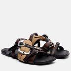 Damen elegante Riemchen-Sandalen mit verstellbarem Schnallenverschluss R&B