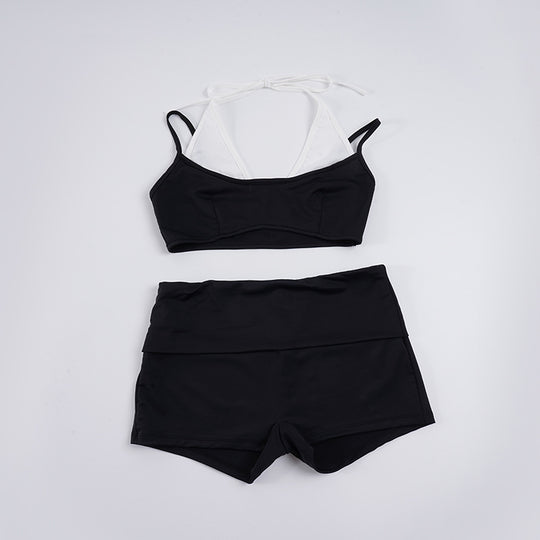 Damen Sportliches Bikini-Set mit hohem Bund und modischem Design R&B