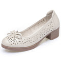 Damen Komfortable Cut-Out Ballerinas