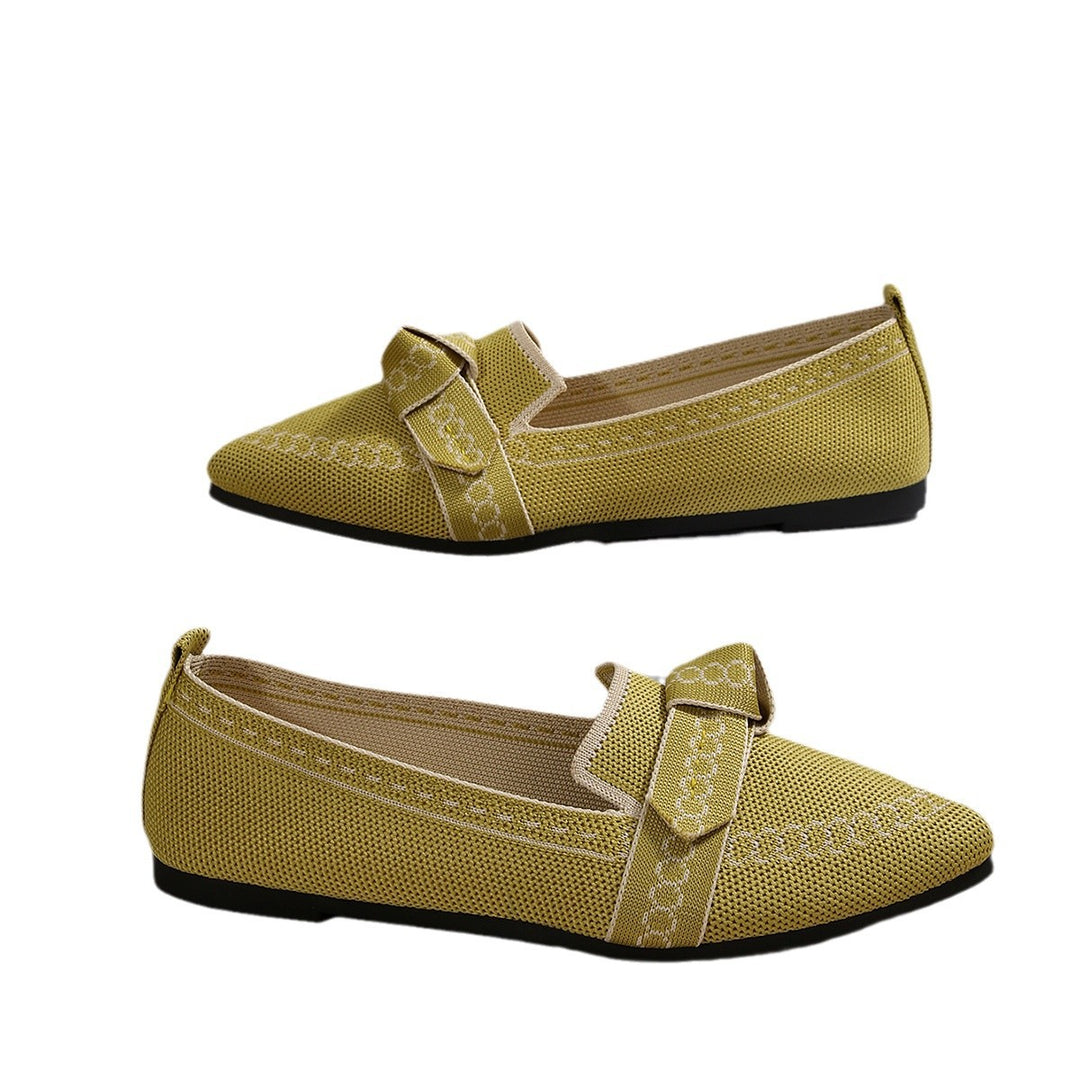Damen elegante Mokassins mit dekorativem Schleifen-Detail R&B