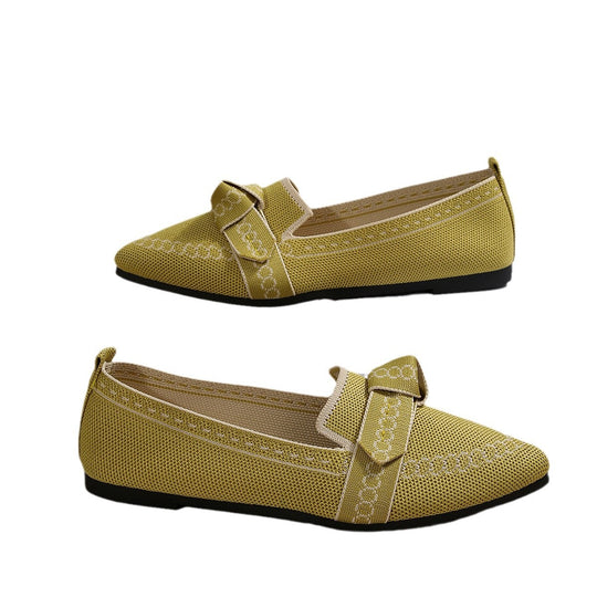 Damen elegante Mokassins mit dekorativem Schleifen-Detail R&B