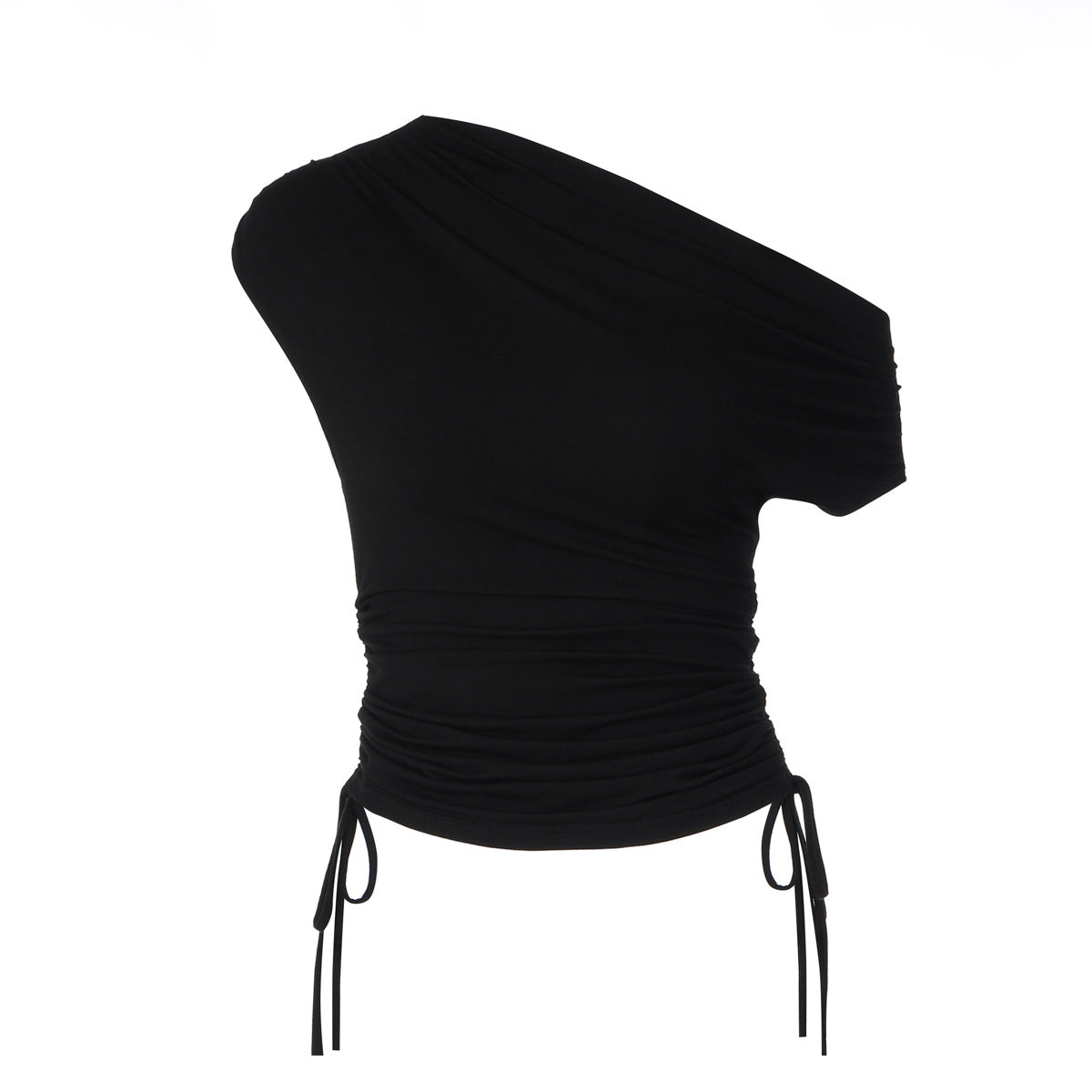 Damen Asymmetrisches Oberteil mit Rüschendetail und figurbetonter Passform R&B