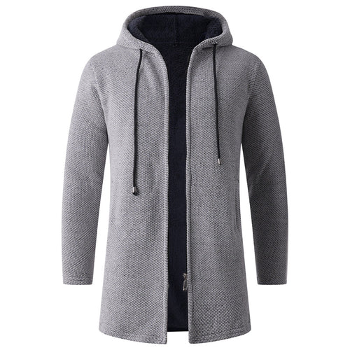 Damen gemütlicher Kapuzenmantel aus schwerem Fleece R&B