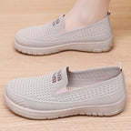 Damen Freizeit Slip-On Schuhe mit atmungsaktivem Obermaterial