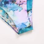 Damen Bikini-Set mit elegantem Wellenmuster
