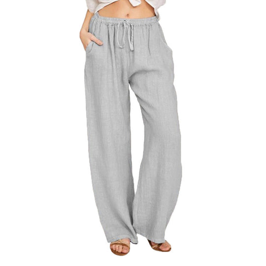 Damen bequeme Leinenhose R&B