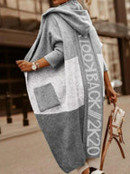 Damen lässiger Kapuzencardigan R&B