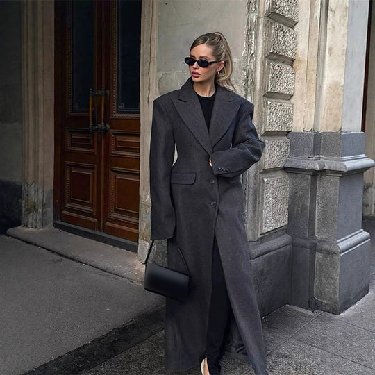Damen eleganter Oversized-Mantel R&B