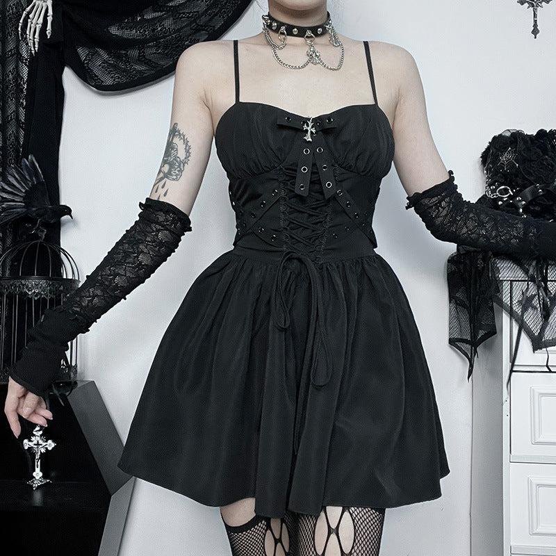 Damen figurbetonte Bluse mit Rüschendetails und Schnürung R&B