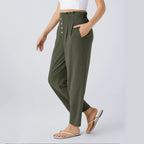 Damen Hochwertige Stoffhose