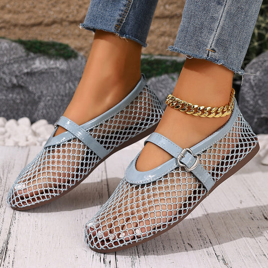 Damen Netzschuhe mit elegantem Riemen R&B