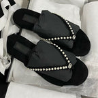 Damen Elegante und luxuriöse Perlensandalen R&B