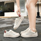 Damen Modische Sneakers mit atmungsaktivem Mesh-Obermaterial