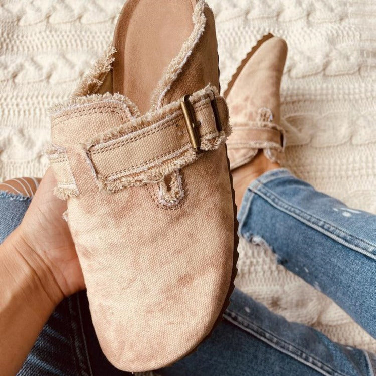 Damen Clogs mit lässigem Camouflage-Design und weichem Fußbett R&B