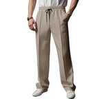 Herren lässige Sporthose mit elastischem Bund und strukturiertem Design R&B
