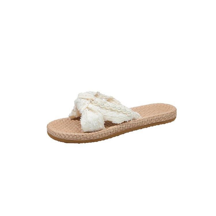 Damen Komfortable Pantoletten mit elegantem Schleifenakzent R&B