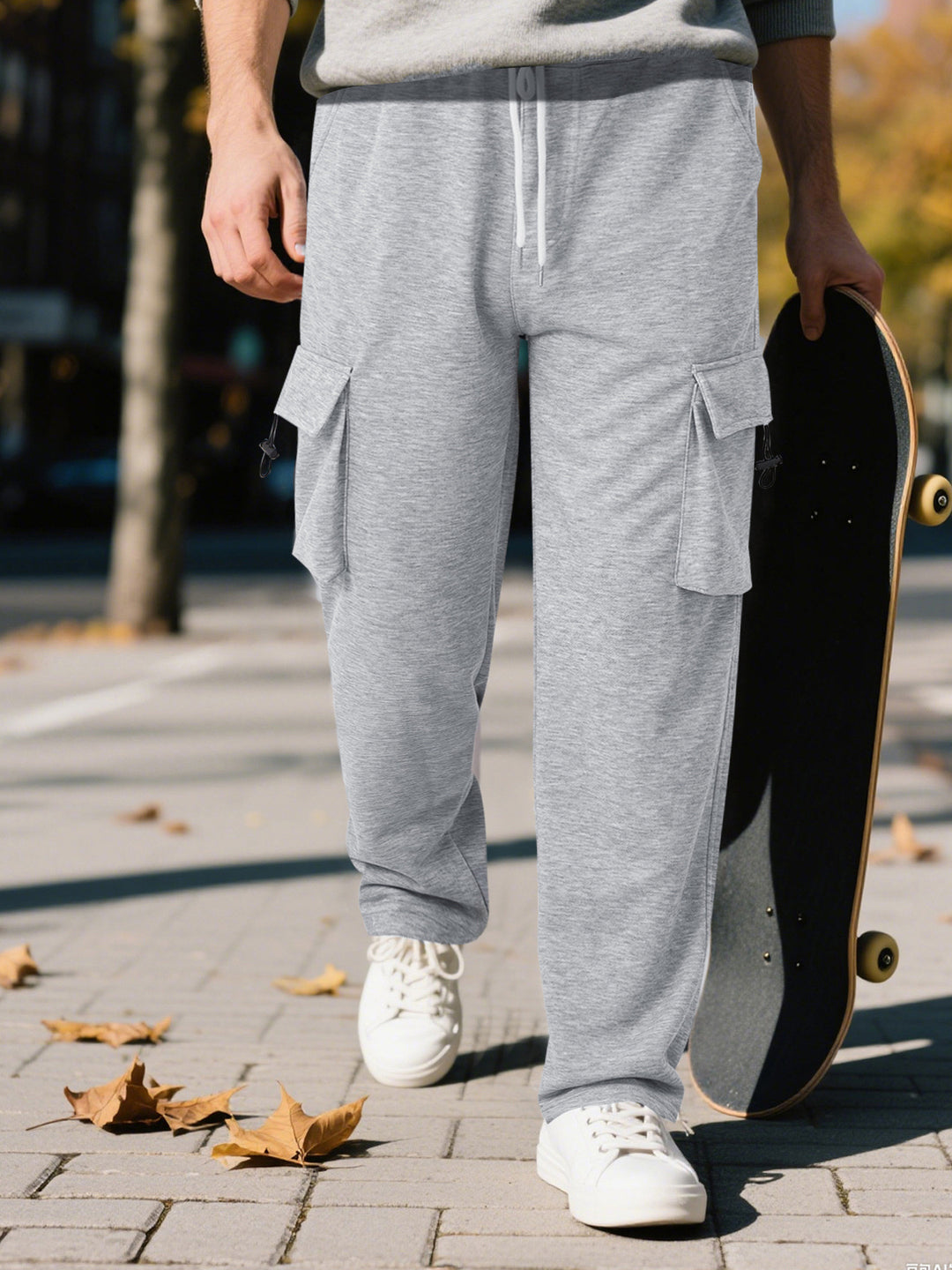Cargo Jogginghose Herren mit elastischem Bund und Seitentaschen