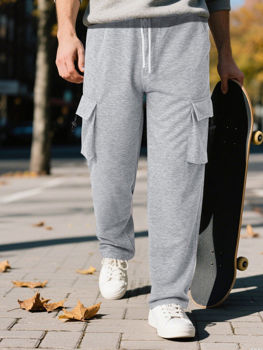 Cargo Jogginghose Herren mit elastischem Bund und Seitentaschen