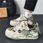 Damen Chunky Sneakers mit einzigartigem Obermaterial und dynamischem Design R&B