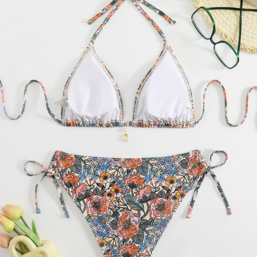 Damen Floral Design Bikini R&B