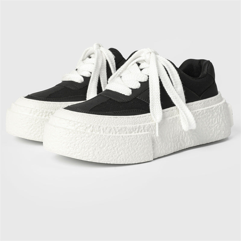 Damen Modische Plateau Sneakers mit strukturierter Sohle R&B
