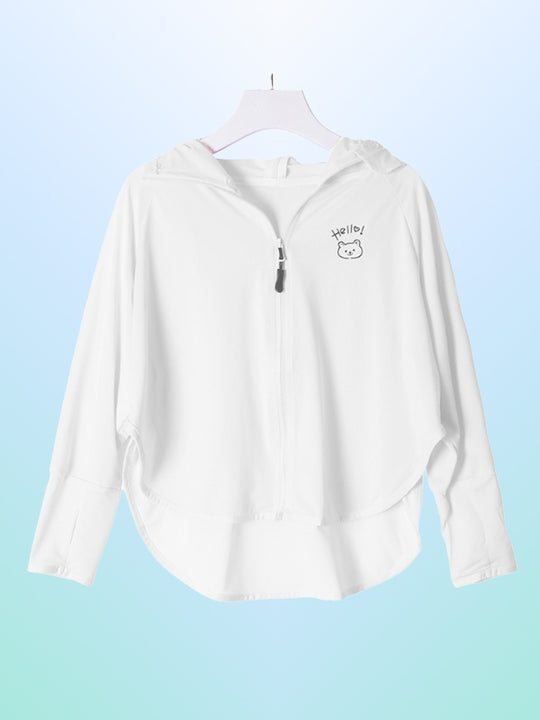 Damen sportliche UV-Schutzjacke mit Kapuze R&B
