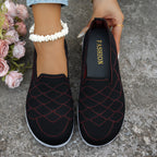 Damen Bequeme Slip-On Sneakers mit atmungsaktivem Obermaterial R&B
