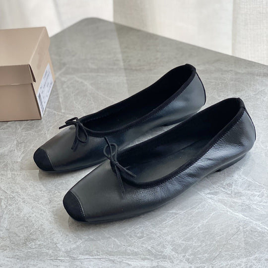 Damen Flache Ballerinas mit zierlichem Schleifenakzent R&B