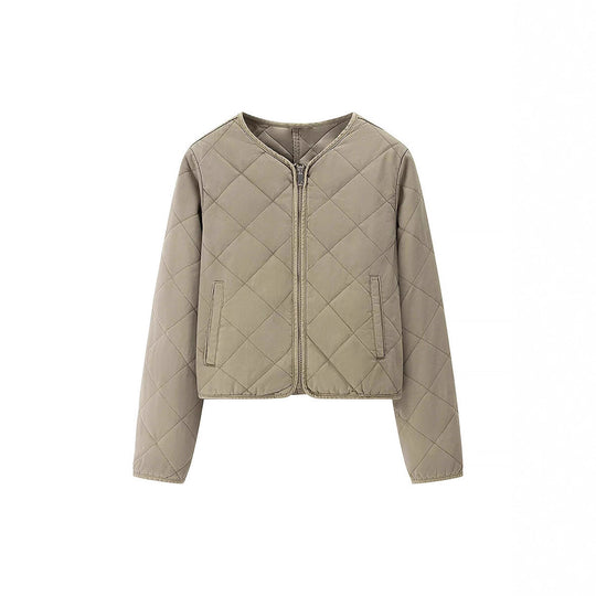 Damen gesteppte Übergangsjacke mit praktischen Taschen und elegantem Stehkragen R&B