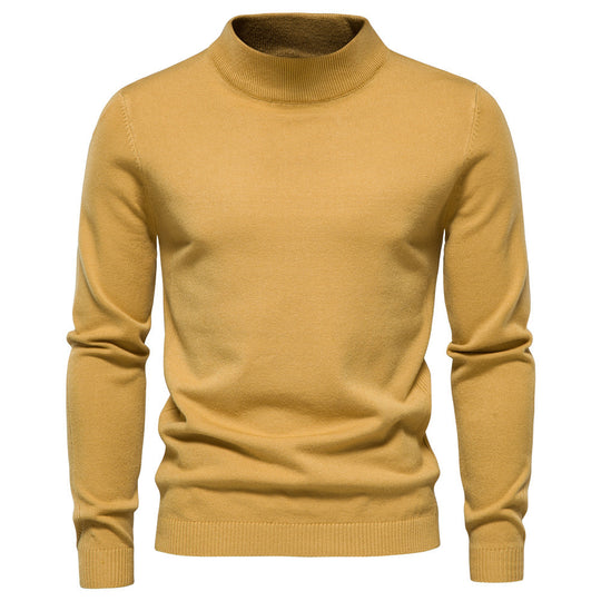 Herren eleganter Rollkragenpullover aus feiner Wolle R&B