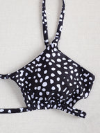 Damen Triangel-Bikini-Set mit asymmetrischem Schnitt und verspieltem Design R&B