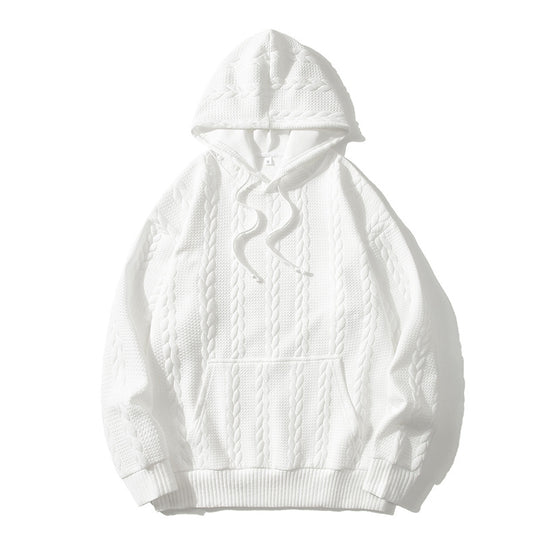 Herren Kapuzenpullover mit strukturiertem Muster R&B