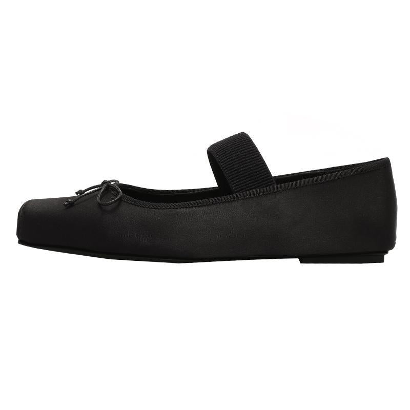 Damen Ballerinas aus hochwertigem Kunstleder mit eleganten Schleifendetails R&B