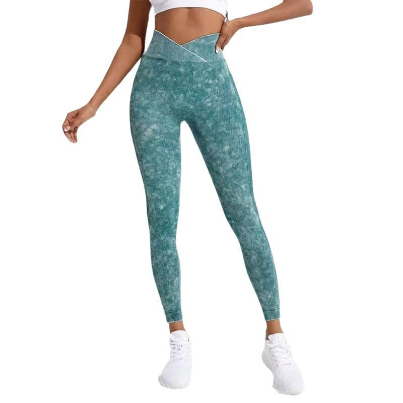 Damen Hochgeschnittene Sportleggings R&B
