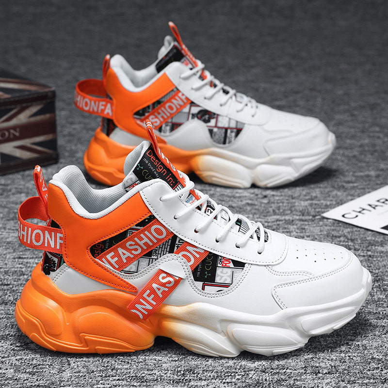 Damen Modische Chunky Sneakers mit grafischem Design und flexibler Sohle R&B