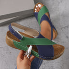 Damen Komfortable Wedge-Sandalen mit ergonomischem Design und atmungsaktiver Sohle R&B