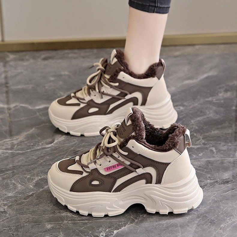 Damen Winterliche Sneaker mit warmem Futter und rutschfester Sohle