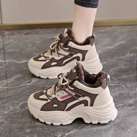 Damen Winterliche Sneaker mit warmem Futter und rutschfester Sohle R&B