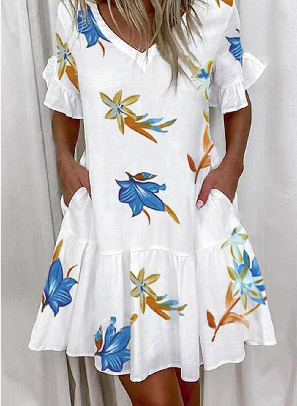 R&B | Pendelkleid mit V-Ausschnitt
