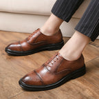 Damen Klassische Brogues aus Leder R&B