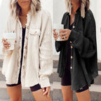 Damen lässige Oversized-Hemdjacke R&B