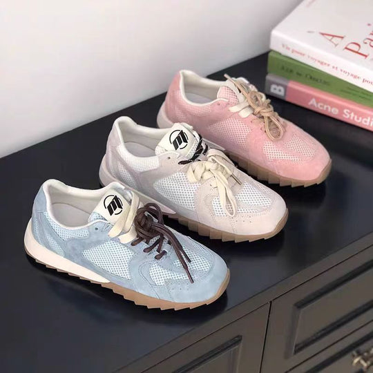 Damen Sportliche Sneakers mit atmungsaktiver Mesh-Oberfläche und rutschfester Laufsohle R&B